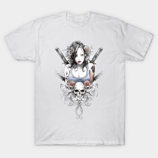 Geishas and Bushido, Eastern Culture Graphic T-shirt 29 T-Shirt